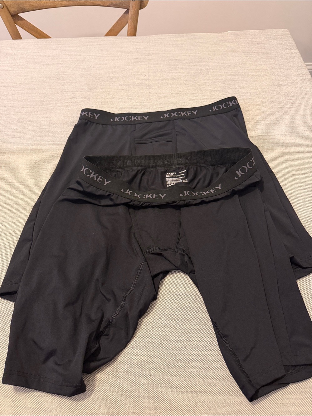 Jockey Black Men's sport micro quad short large